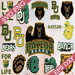 Bundle 17 Files Baylor Bears Football Team svg, Baylor Bears svg, N C A A Teams svg, N C A A Svg, Png, Dxf, Eps, Instant