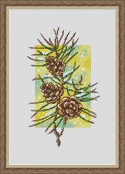 pine cones cross stitch pattern winter cross stitch pattern christmas tree cross stitch pattern flower cross stitch