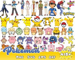 Pokemon Bundle Svg, Pokemon Svg, Pikachu Svg, Pokemon Friends Svg, Pokemon Character Svg
