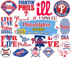 Philadelphia Phillies Bundle SVG, Phillies SVG, MLB SVG