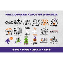 Halloween Quotes SVG Bundle. Funny Halloween Quotes