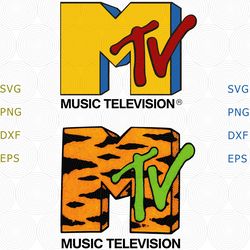 MTV Tiger Print Logo Green Vintage, MTV Logo svg, MTV svg, vector