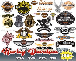 Harley Davidson Bundle Svg, Harley Davidson Logo Svg, Harley Motorcycle Svg, Harley Davidson Cricut