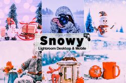 Winter Lightroom Presets, Lightroom Photo Editing Filters for Winter, Snowy Lightroom mobile preset