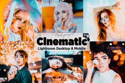 CINEMATIC Lightroom Mobile and Desktop Presets Premium | cinema neon movie hollywood lightroom presets