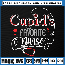 Cupid's Favorite Nurse PNG, Valentine Day Nursing Medical Png Valentine's Day, Digital Download