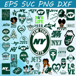 Bundle 50 Files New York Jets Football Teams Svg, New York Jets svg, NFL Teams svg, NFL Svg, Png, Dxf, Eps