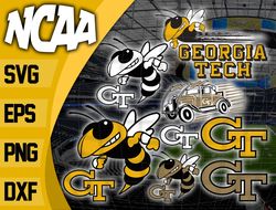 Georgia Tech Yellow JacketsSVG bundle , NCAA svg, logo NCAA bundle svg eps dxf png , digital Download , Instant Download