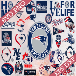 Bundle 30 Files New England Patriots Football team Svg, New England Patriots svg, NFL Teams svg, NFL Svg, Png, Dxf, Eps