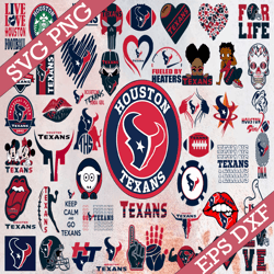 Bundle 50 Files Houston Texans Football Teams Svg, Houston Texans svg, NFL Teams svg, NFL Svg, Png, Dxf, Eps, Instant Do