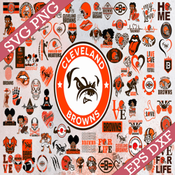 Bundle 88 Files Cleveland Browns Football Team Svg, Cleveland Browns Svg, NFL Teams svg, NFL Svg, Png, Dxf, Eps, Instant