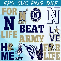 Bundle 11 Files Navy Midshipmen Football Team svg, Navy Midshipmen Svg, N C A A Teams svg, N C A A Svg, Png, Dxf, Eps