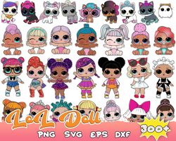 LOL Surprise Dolls Bundle Svg, Baby Doll Svg, Lol Doll Svg, Lol Doll Kis Svg, Instant Download