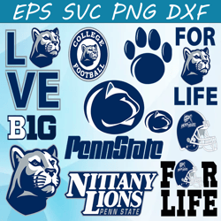 Bundle 11 Files Penn State Nittany Lions Football Team SVG, Penn State Nittany Lions svg, N C A A Teams svg, N C A A Svg