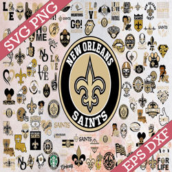 Bundle 111 New Orleans Saints Football Team Svg Svg, New Orleans Svg, NFL Teams svg, NFL Svg, Png, Dxf, Eps, Instant Dow