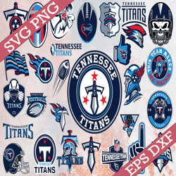 Bundle 28 Files Tennessee Titans Football team Svg, Tennessee Titans Svg, NFL Teams svg, NFL Svg, Png, Dxf, Eps, Instant