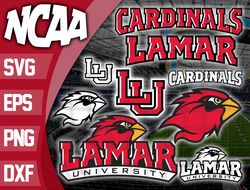 Lamar Cardinals SVG bundle , NCAA svg, logo NCAA bundle svg eps dxf png , digital Download , Instant Download