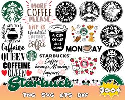 300 Starbucks svg bundle,Starbucks Wrap svg, Starbucks bundle wrap svg, Starbucks Svg files for Cricut & Silhouette