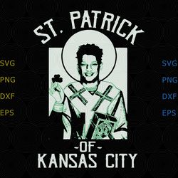 Patrick Mahomes St Patrick Of Kansas City svg, png, eps, jpg vector for cricut