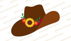 Cowboy hat sunflower svg Cowboy hat svg Cowgirl svg Country girl svg Rodeo svg Wild west svg Cowboy clipart Cowboy svg