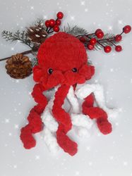 knitted amigurumi octopus