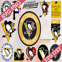 Bundle 14 Files Pittsburgh Penguins Hockey Team Svg, Pittsburgh Penguins Svg, NHL Svg, NHL Svg, Png, Dxf, Eps, Instant D