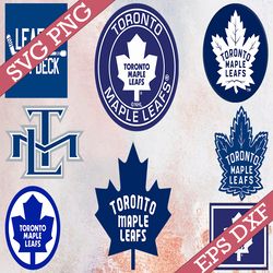 Bundle 8 Files Toronto Maple Leafs Hockey Team Svg, Toronto Maple Leafs Svg, NHL Svg, NHL Svg, Png, Dxf, Eps, Instant Do