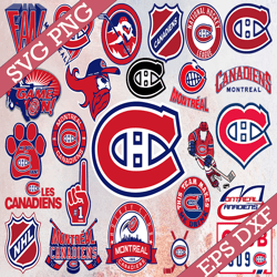 Bundle 25 Files Montreal Canadiens Hockey Team Svg, Montreal Canadiens Svg, NHL Svg, NHL Svg, Png, Dxf, Eps, Instant Dow