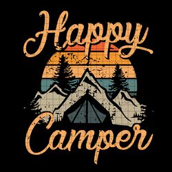 Happy Camper svg, Camping Svg, Adventure svg, Bear svg, png, dxf, vector file for cricut, Silhouette