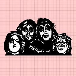 Kiss rock band music, Rock Band Kiss svg, png dxf svg files for Cricut and Silhouette