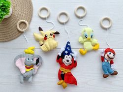 Disney montessori baby toys set Disney nurseru decor Baby activity play gym toys Baby sensory toys Mickey mouse gifts