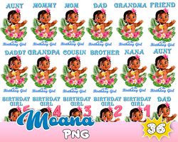Moana Birthday Bundle Svg, Moana Svg, Baby Moana Svg, Moana Princess Svg, Png Dxf Eps File