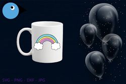 Rainbow SVG PNG JPEG Instant Download