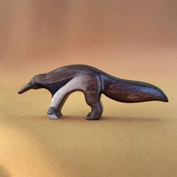Wooden anteater toy- Wooden toys- Wooden animal figurines - Woodland animals - Small baby gift