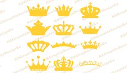 Crown bundle svg Crown svg Queen crown svg King crown svg Princess crown svg Tiara svg Princess tiara svg King svg