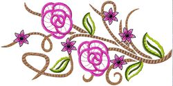 beautiful rose embroidery design.