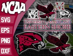 Maryland Eastern Shore HawkSVG bundle , NCAA svg, logo NCAA bundle svg eps dxf png , digital Download , Instant Download