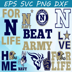 Bundle 11 Files Navy Midshipmen Football Team svg, Navy Midshipmen Svg, N C A A Teams svg, N C A A Svg, Png, Dxf, Eps, I