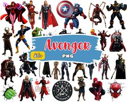 Avengers Clipart Png, Super Heroes Avengers Png, Avengers Png, Marvel Avengers, Spiderman, Hulk, Instant Download