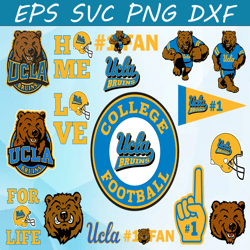 Bundle Files UCLA Bruins Nation Football Team svg, UCLA Bruins Nation svg, N C A A Teams svg, N C A A Svg, Png, Dxf, Eps