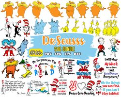 Dr Seuss Svg Bundle, Funny Dr Seuss Quote Svg, Dr Seuss Svg, Thing Svg, Cute Cat Svg, Teacher Svg