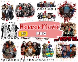 Horror Movies Characters PNG Bundle, Halloween designs for print, Bundle png, Digital download.