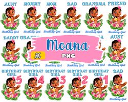 Moana PNG, Moana Clipart, Moana Digital Paper, Moana Baby Birthday, Moana Party, Moana Birthday