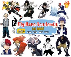 My Hero Academia Svg Bundle, Academia Svg, Anime Svg, Instant Download