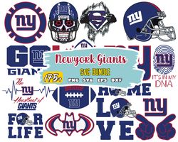 New York Giants Svg Bundle, New York Giants Svg, Sport Svg, Nfl Svg, Png, Dxf, Eps Digital File