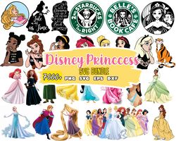Princess SVG Bundle LAYERED Cricut Files, Encanto, Frozen, Moana, Ariel, Elsa, Stitch, Toy Story, Tangled, Pooh PNG File