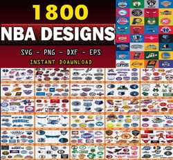 1800 NBA SVG Bundle for Cricut, NBA Logo, NBA Teams, Basket Ball, SVG cut files