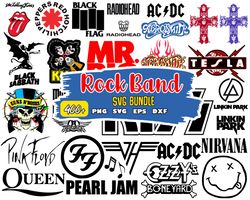 Rock Band Logo SVG Bundle Cricut Files, SvG For Silhouette, SvG Files, vector files, SvG For Cricut, clipart