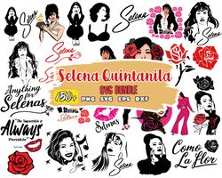 Selena Quintanilla SVG Bundle, Selena bundle svg, Instant Download