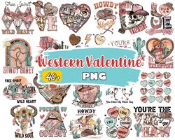 Western Valentine bundle PNG , Mega Western Valentine PNG, Silhouette, Digital Download , Instant Download